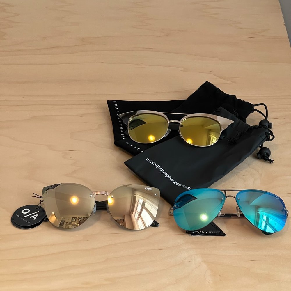 NWT - 3 Pairs QUAY Sunglasses
